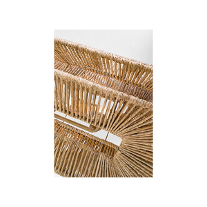 Antigua 54" Linear Rattan Chandelier