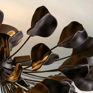 Lunaria Ceramic Leaves Flush Mount