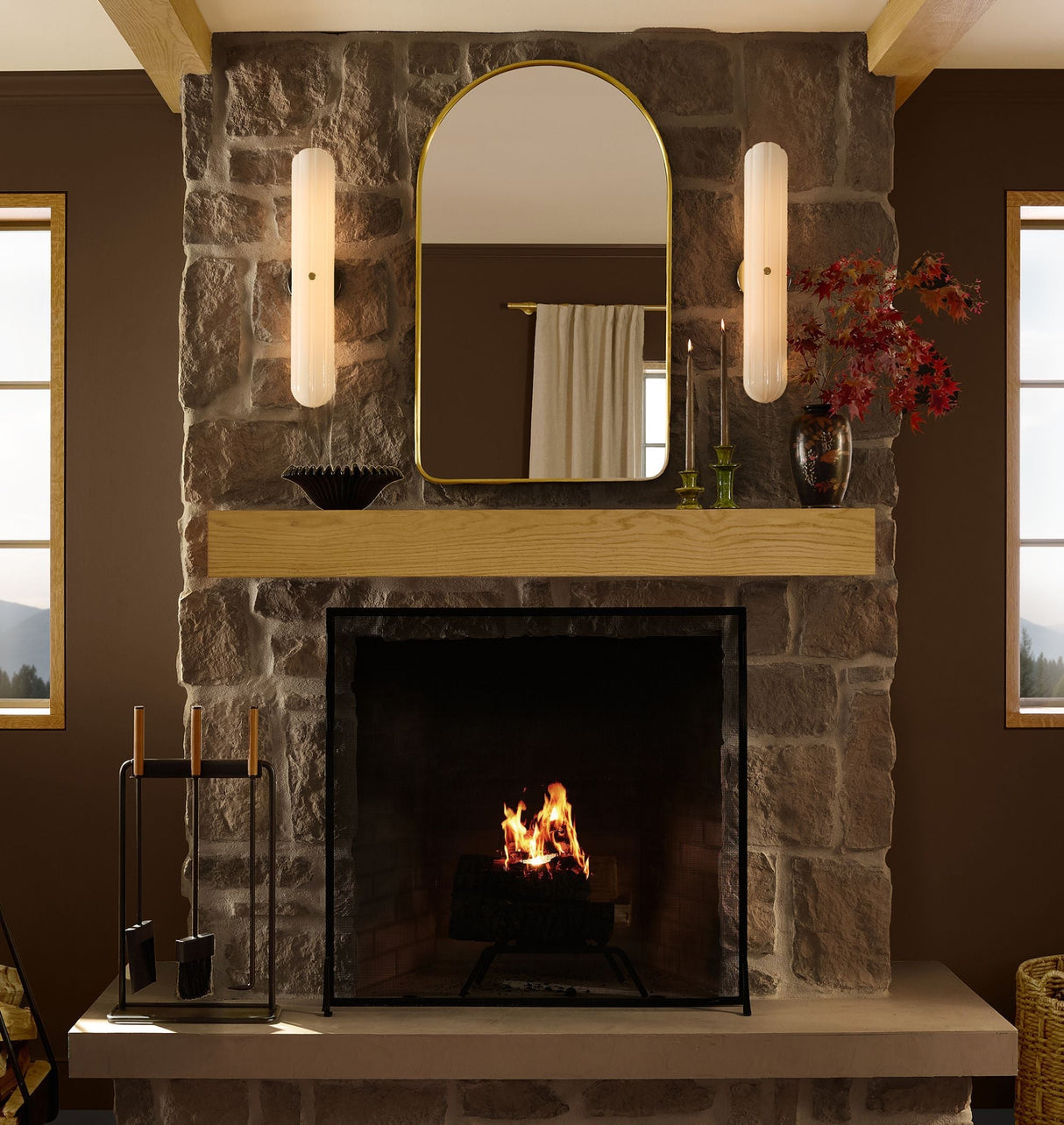 Lorna LED Sconce 12"H 24"H