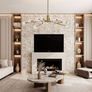 Sera Glass Globe Chandelier 36"47"59"