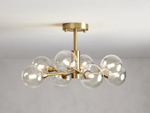 Sera Glass Globe Flushmount