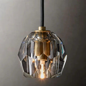 Ramsu Modern Faceted Crystal Pendant Lights